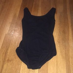 Black ballet leotard